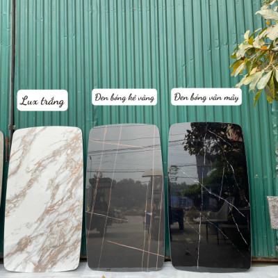 Mặt bàn đá Ceramic bóng Lux 1m4