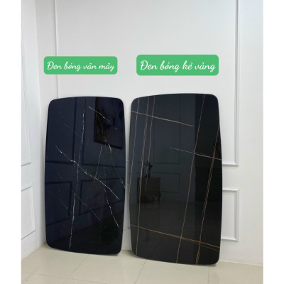 Mặt bàn đá Ceramic đen bóng 1m2